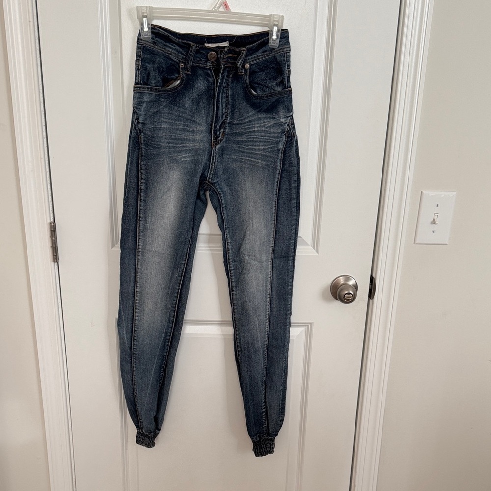High Rise Dark Blue Women's Jeans